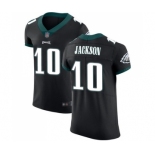 Men's Philadelphia Eagles #10 DeSean Jackson Black Vapor Untouchable Elite Player Football Jersey