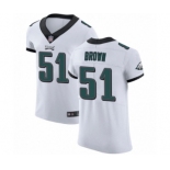 Men's Philadelphia Eagles #51 Zach Brown White Vapor Untouchable Elite Player Football Jersey