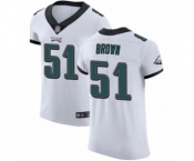 Men's Philadelphia Eagles #51 Zach Brown White Vapor Untouchable Elite Player Football Jersey