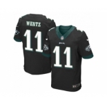 Nike Philadelphia Eagles #11 Carson Wentz Black Alternate Men's Stitched NFL New Elite Jersey[Wentz]