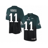 Nike Philadelphia Eagles #11 Carson Wentz Midnight Green-Black Men's Stitched NFL Elite Fadeaway Fashion Jersey[Wentz]