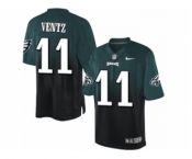 Nike Philadelphia Eagles #11 Carson Wentz Midnight Green-Black Men's Stitched NFL Elite Fadeaway Fashion Jersey[Wentz]