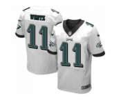 Nike Philadelphia Eagles #11 Carson Wentz White Men's Stitched NFL New Elite Jersey[Wentz]