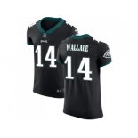 Nike Philadelphia Eagles #14 Mike Wallace Black Alternate Men Stitched NFL Vapor Untouchable Elite Jersey