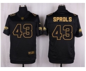 Nike Philadelphia Eagles #43 Darren Sproles Black Pro Line Gold Collection Jersey[Elite]