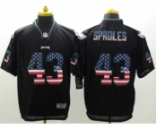 Nike Philadelphia Eagles #43 Sproles Black Jerseys(USA Flag Fashion Elite)