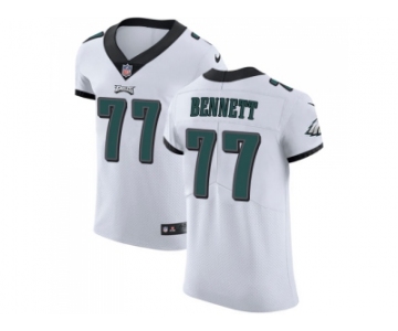 Nike Philadelphia Eagles #77 Michael Bennett White Men Stitched NFL Vapor Untouchable Elite Jersey