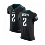 Philadelphia Eagles #2 Jalen Hurts Black Vapor Untouchable Elite Player Football Jersey