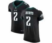 Philadelphia Eagles #2 Jalen Hurts Black Vapor Untouchable Elite Player Football Jersey