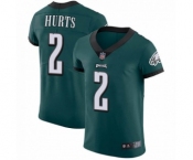 Philadelphia Eagles #2 Jalen Hurts Midnight Green Team Color Vapor Untouchable Elite Player Football Jersey