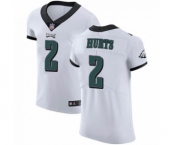 Philadelphia Eagles #2 Jalen Hurts White Vapor Untouchable Elite Player Football Jersey