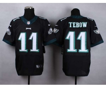 nike nfl jerseys philadelphia eagles #11 tebow black[Elite]