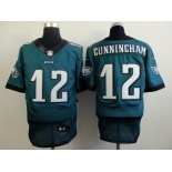 nike nfl jerseys philadelphia eagles #12 cunningham green[Elite]