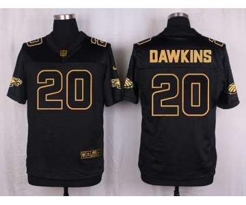 nike nfl jerseys philadelphia eagles #20 brian dawkins black gold collection[Elite