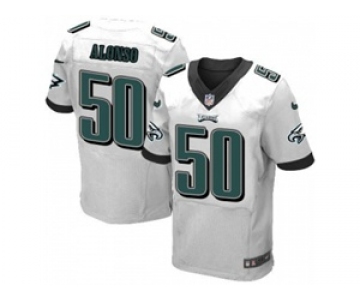 nike nfl jerseys philadelphia eagles #50 alonso white[Elite]