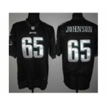 nike nfl jerseys philadelphia eagles #65 johnson black[Elite]