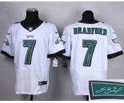 nike nfl jerseys philadelphia eagles #7 bradford white[Elite bradford][signature]