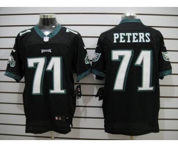 nike nfl jerseys philadelphia eagles #71 peters black[Elite]