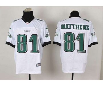 nike nfl jerseys philadelphia eagles #81 matthews white[Elite]