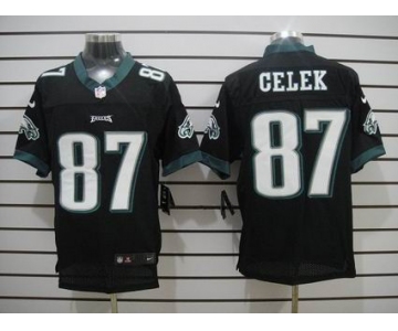 nike nfl jerseys philadelphia eagles #87 brent celek black[Elite]