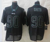 nike nfl jerseys philadelphia eagles #90 smith black[Elite lights out]