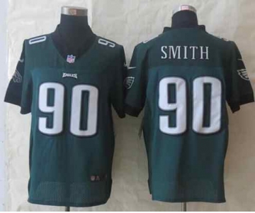 nike nfl jerseys philadelphia eagles #90 smith green[Elite]