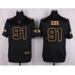 nike nfl jerseys philadelphia eagles #91 cox black gold collection[Elite]