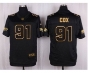 nike nfl jerseys philadelphia eagles #91 cox black gold collection[Elite]