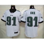 nike nfl jerseys philadelphia eagles #91 cox white[Elite]