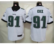 nike nfl jerseys philadelphia eagles #91 cox white[Elite]