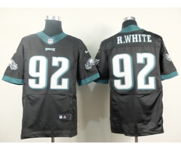 nike nfl jerseys philadelphia eagles #92 r.white black[Elite]