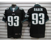 nike nfl jerseys philadelphia eagles #93 jason babin black[Elite]