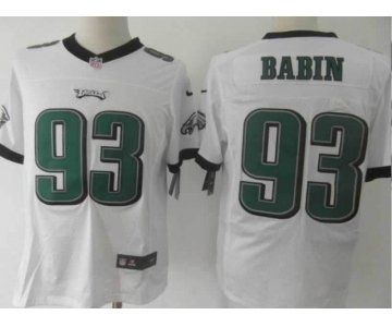 nike nfl jerseys philadelphia eagles #93 jason babin white[Elite]