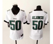 nike women nfl jerseys philadelphia eagles #50 alonso white[nike]