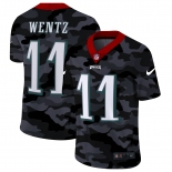 Men New Nike Philadelphia Eagles #11 Wentz 2020 Nike Camo Salute to Service Limited