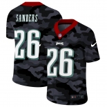 Men New Nike Philadelphia Eagles #26 Sanders 2020 Nike Camo Salute to Service Limited