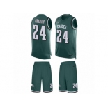 Men Nike Philadelphia Eagles #24 Corey Graham Limited Midnight Green Tank Top Suit NFL Jersey