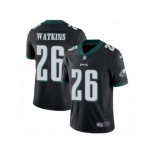 Men Nike Philadelphia Eagles #26 Jaylen Watkins Black Alternate Vapor Untouchable Limited Player NFL Jersey