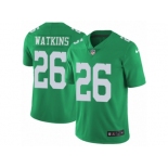 Men Nike Philadelphia Eagles #26 Jaylen Watkins Limited Green Rush Vapor Untouchable NFL Jersey