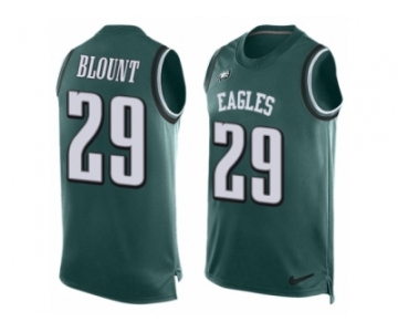 Men Nike Philadelphia Eagles #29 LeGarrette Blount Limited Midnight Green Player Name & Number Tank Top NFL Jersey