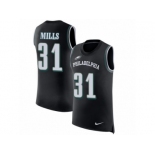 Men Nike Philadelphia Eagles #31 Jalen Mills Black Rush Player Name & Number Tank Top NFL Jersey