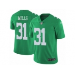 Men Nike Philadelphia Eagles #31 Jalen Mills Limited Green Rush Vapor Untouchable NFL Jersey