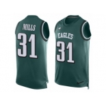 Men Nike Philadelphia Eagles #31 Jalen Mills Limited Midnight Green Player Name & Number Tank Top NFL Jersey