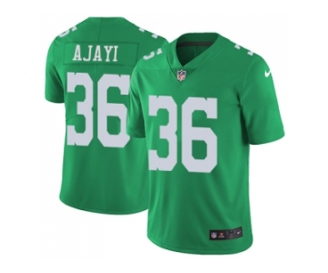 Men Nike Philadelphia Eagles #36 Jay Ajayi Green Stitched NFL Limited Rush Jersey