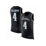 Men Nike Philadelphia Eagles #4 Jake Elliott Black Rush Player Name & Number Tank Top NFL Jersey