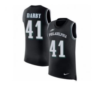 Men Nike Philadelphia Eagles #41 Ronald Darby Black Rush Player Name & Number Tank Top NFL Jersey