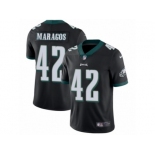 Men Nike Philadelphia Eagles #42 Chris Maragos Black Alternate Vapor Untouchable Limited Player NFL Jersey