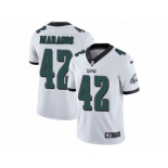 Men Nike Philadelphia Eagles #42 Chris Maragos White Vapor Untouchable Limited Player NFL Jersey