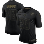 Men Philadelphia Eagles #20 Brian Dawkins Nike 2020 Salute To Service Retired Limited Jersey Black