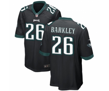 Men Philadelphia Eagles 26 SAQUON BARKLEY Black Vapor Untouchable Limited Stitched Football Jersey